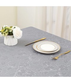 Platneni in vodoodporni namizni prt Temno siva 140x220cm Odporen na madeže