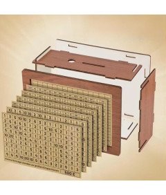 Lesena skrinjica za denar s ciljem varčevanja 20 x 14,5 x 7,5 cm