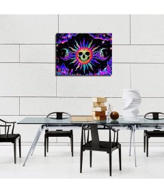 Haft Diamentowy 5D Malowanie Diamentami Czaszka 30x40 cm