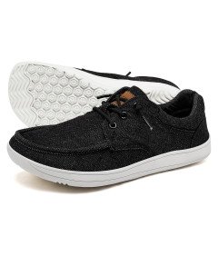 HOBIBEAR platneni tekaški čevlji Unisex lahki črni 38 EU