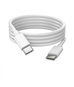 Kabel za hitro polnjenje USB tipa C z USB C 60W 1,8 m bele barve