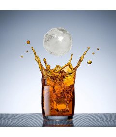 Silikonowa Foremka do Lodu w Kształcie Kuli 5 cm Zielona 4 Przegródki