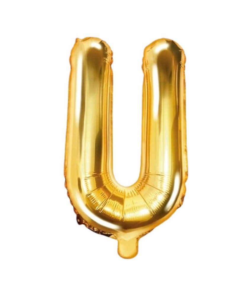Balon iz folije Pismo U Rojstni dan Obletnica Zlata 40 cm