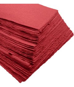 Ręcznie Wykonany Czerwony Papier Świąteczny A5 100% Bawełna 50 Arkuszy