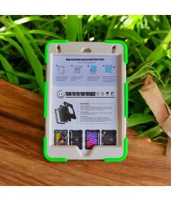 Ohišje za iPad 9/8/7 10,2" oklepljeno z vrtljivim stojalom zeleno