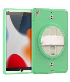 Etui do iPad 6/5 9.7" z Podstawką i Paskiem na Ramię Zielone