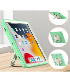 Etui do iPad 6/5 9.7" z Podstawką i Paskiem na Ramię Zielone