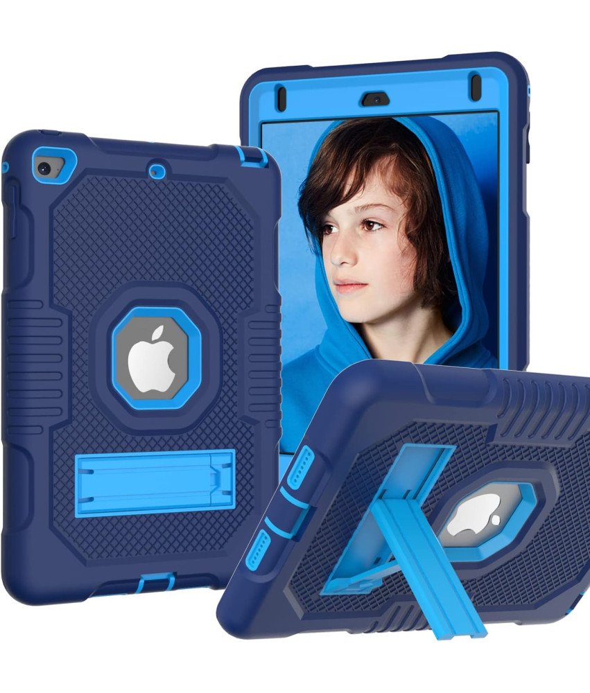 Etui do iPad 6/5 9.7" Pancerne z Podstawką Niebieskie