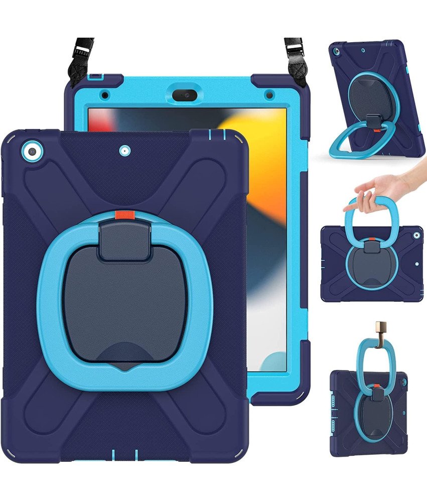 Etui do Samsung Galaxy Tab A7 z Podstawką i Pasek na Ramię Niebieskie