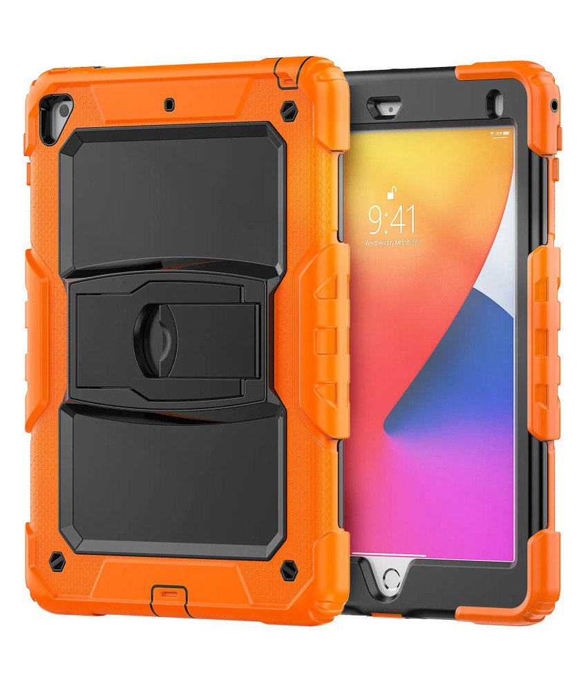 Etui do iPad Air 3/Pro 10.5” Pancerne z Podstawką Pomarańczowe