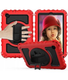Ohišje za Samsung Galaxy Tab 8.0" s stojalom za ramenski trak Red