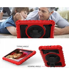Ohišje za Samsung Galaxy Tab 8.0" s stojalom za ramenski trak Red