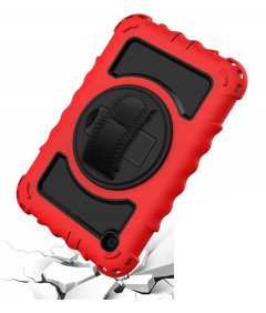 Ohišje za Samsung Galaxy Tab 8.0" s stojalom za ramenski trak Red
