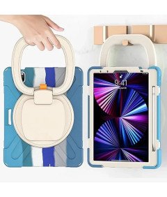 Ohišje za iPad Pro 5/4/3 12,9" s stojalom in naramnico Modro