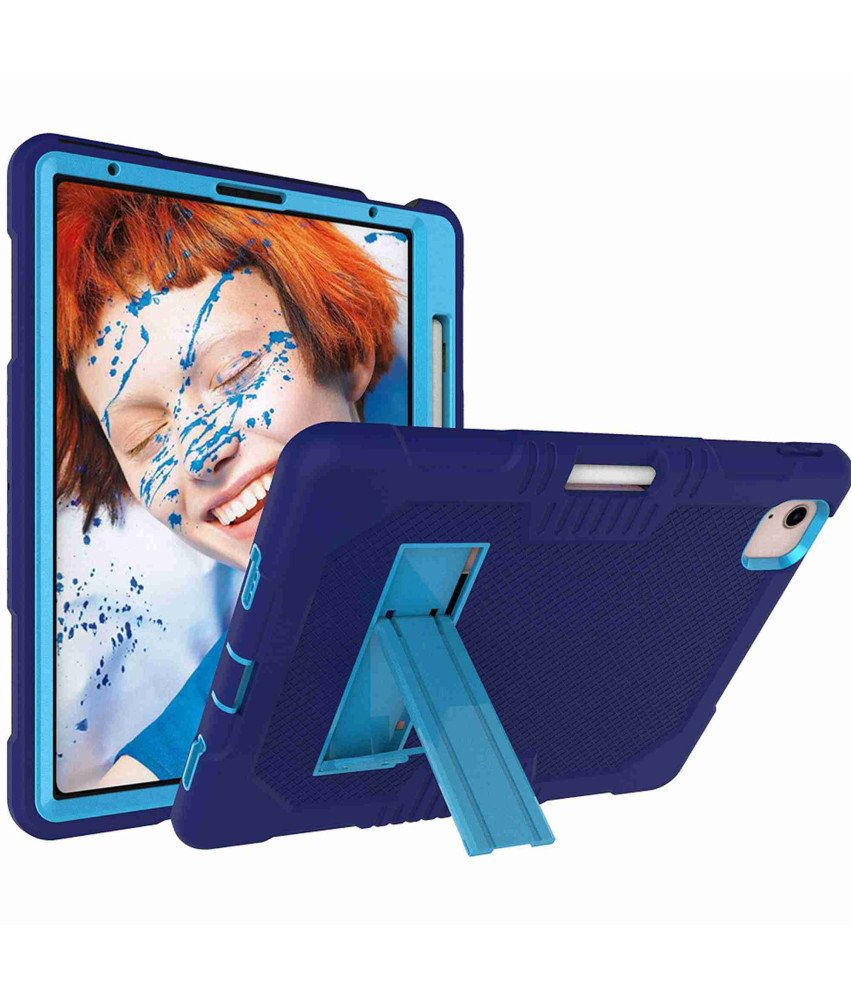 Ohišje za iPad Pro 5/4/3 12,9" s stojalom in držalom za pisalo Modro