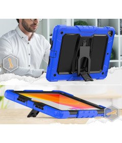 Etui do iPad 9.7" 2018/2017 z Podstawką i Paskiem na Ramię Niebieskie