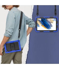 Etui do Samsung Galaxy Tab A8 10.5” z Paskiem na Ramię Niebieskie