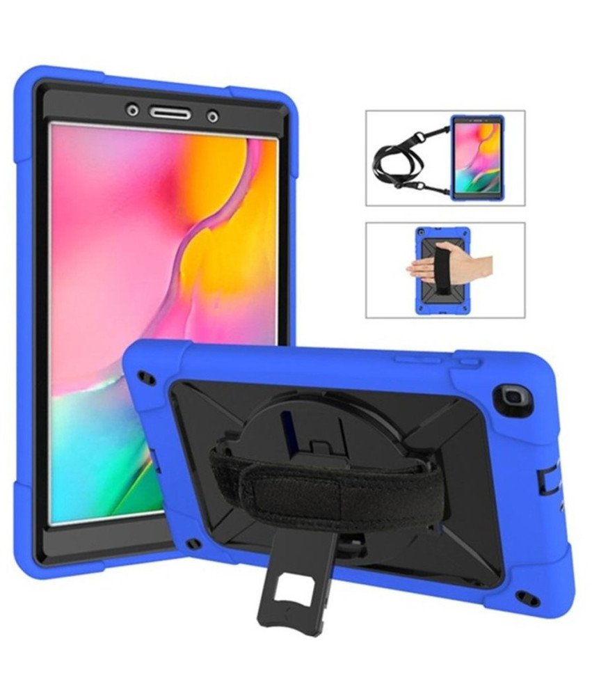 Etui do Samsung Galaxy Tab A 8.0" z Paskiem na Ramię Niebieskie