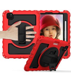 Etui do iPad 3/2/1/Pro 11" z Podstawką i Paskiem na Ramię Czerwone