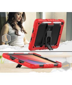 Etui do iPad 9/8/7 10.2" z Podstawką i Miejscem na Rysik Czerwone