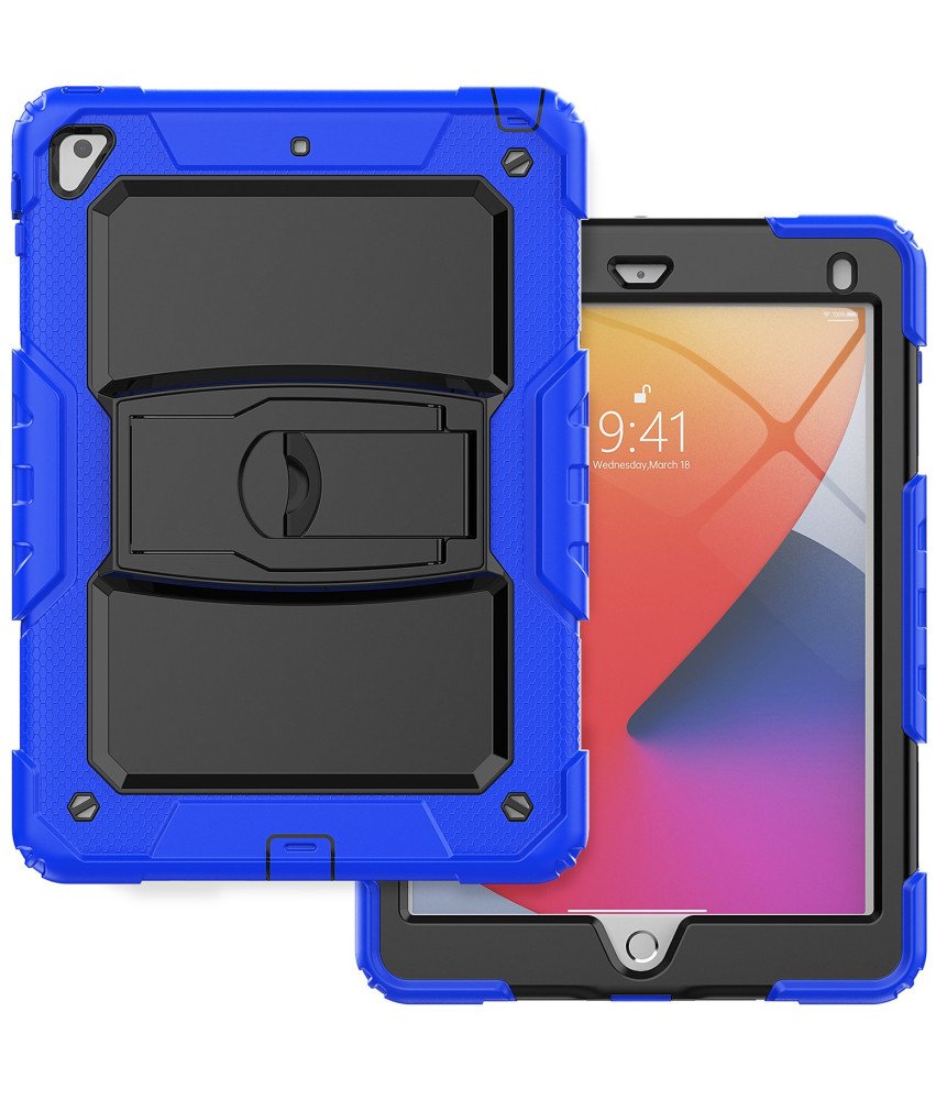 Etui do Samsung Galaxy Tab A7 Lite 8,7” z Podstawką i Paskiem na Ramię Niebieskie