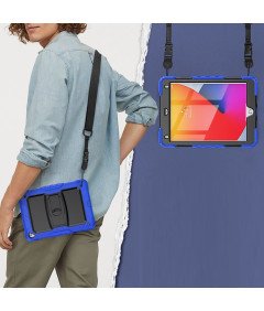 Etui do Samsung Galaxy Tab A7 Lite 8,7” z Podstawką i Paskiem na Ramię Niebieskie