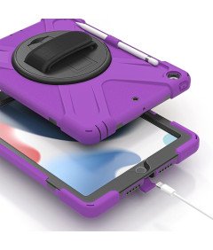 Etui do iPad Pro 10.5” z Podstawką i Paskiem na Ramię Fioletowe