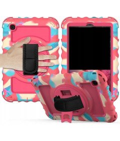 Ohišje za Galaxy Tab A 8,4" s stojalom in naramnico roza