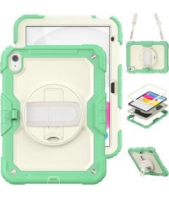 Etui do iPad 9/8/7 10.2” z Podstawką i Paskiem na Ramię Zielone