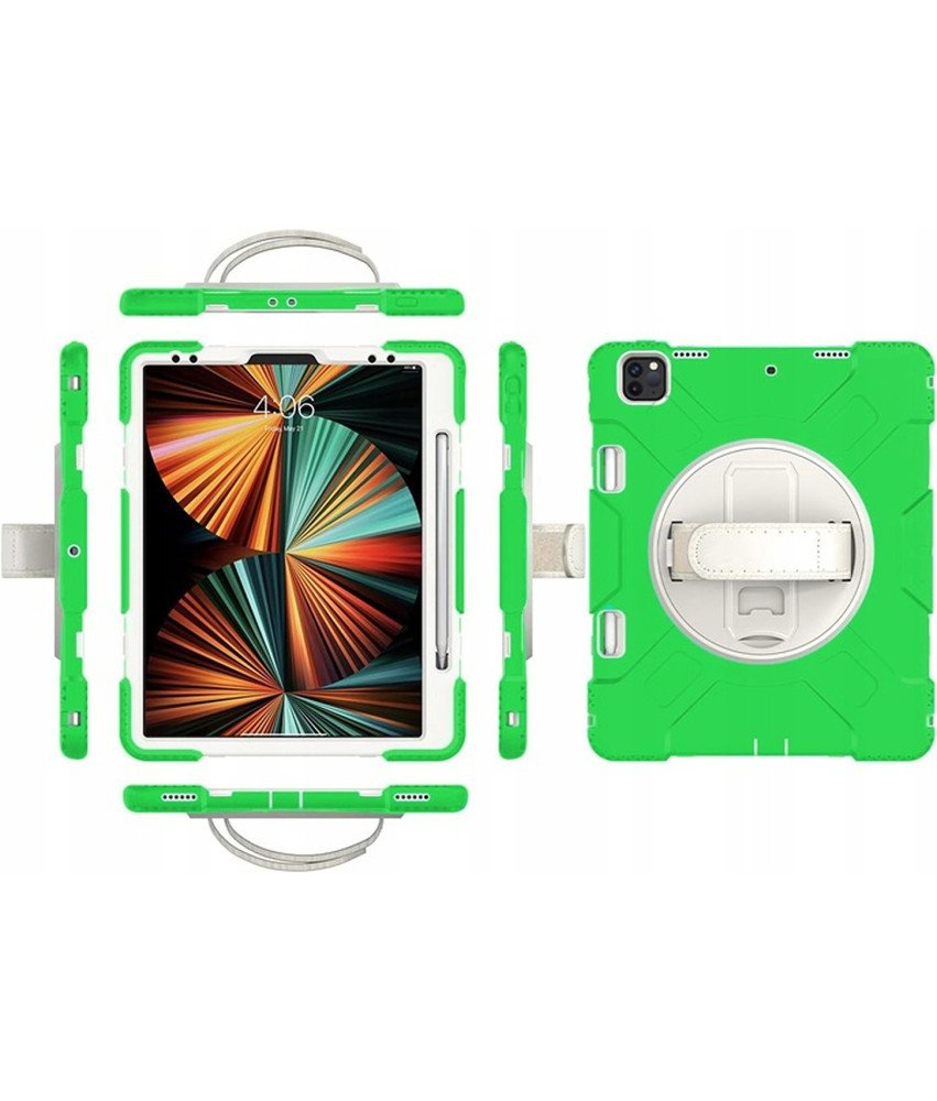 Etui do iPad Mini 6 8,3” z Podstawką i Paskiem na Ramię Zielone