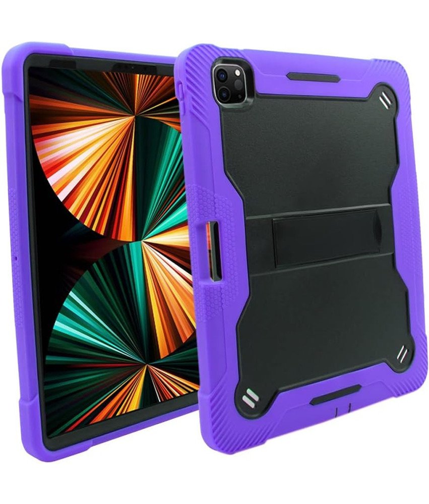 Ohišje za iPad Pro 5/4/3 12,9" s stojalom in držalom za pisalo Vijolična