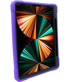 Ohišje za iPad Pro 5/4/3 12,9" s stojalom in držalom za pisalo Vijolična