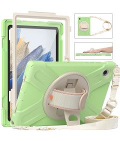 Ohišje za Samsung Tab A 8.0" s stojalom in naramnico Zeleno