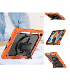 Etui do iPad 9/8/7 10.2” z Podstawką i Paskiem na Ramię Pomarańczowe