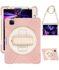 Etui do iPad Pro 3/2/1 11” z Podstawką i Paskiem na Ramię Różowe