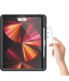 Ohišje za iPad 9/8/7 10,2" s stojalom in ramenskim pasom črno