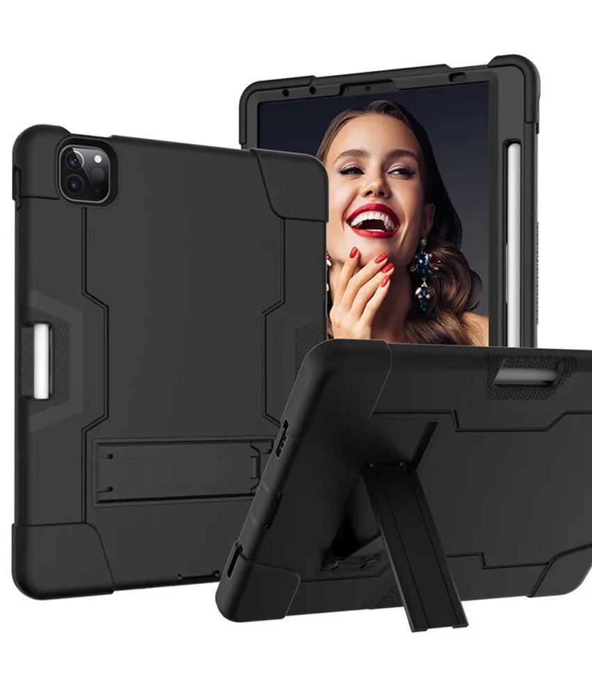 Ohišje za iPad Pro 3/2/1 11" s stojalom in držalom za pisalo Črno