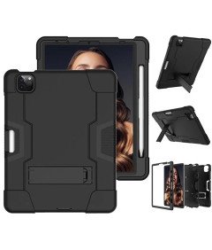 Ohišje za iPad Pro 3/2/1 11" s stojalom in držalom za pisalo Črno