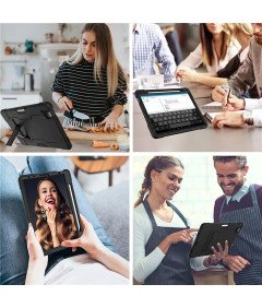 Ohišje za iPad Pro 3/2/1 11" s stojalom in držalom za pisalo Črno