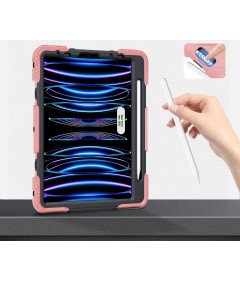 Ohišje za iPad Pro 11 z vrtljivim stojalom in pisalom Stylus Pen Space Pink