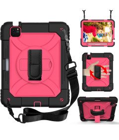 Ohišje za iPad Air 5/Air 4/ Pro 11 s stojalom in naramnico Roza