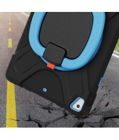 Ohišje za iPad 6/5 9,7" s stojalom in naramnico Črno