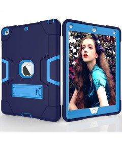 Ohišje za iPad 9,7" 2018/2017 Armoured s stojalom Blue
