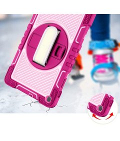 Etui do Samsung Galaxy Tab A 10.1” Podstawka i Pasek na Ramię Różowe