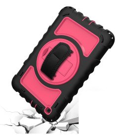 Ohišje za Samsung Galaxy Tab A 8,4" s stojalom za ramenski trak roza barve