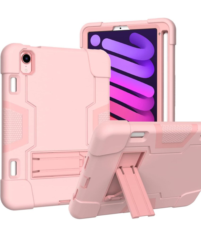 Etui do iPad Mini 6 8,3” z Podstawką i Miejscem na Rysik Różowe