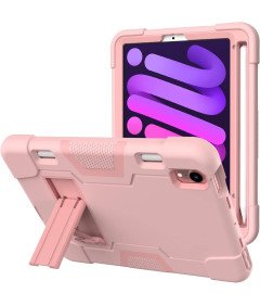 Etui do iPad Mini 6 8,3” z Podstawką i Miejscem na Rysik Różowe