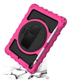 Etui do iPad 6/5/Pro 9.7" z Podstawką i Paskiem na Ramię Różowe
