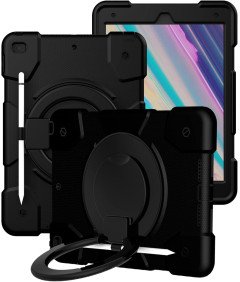 Etui do iPad 9/8/7 10.2” z Podstawką i Paskiem na Ramię Czarne
