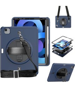 Etui do iPad Pro 3/2/1 11” z Podstawką i Paskiem na Ramię Granatowe